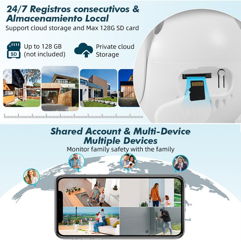 KERUI 10MP 5K Camera HD Dual Lens WiFi IP Outdoor Tuya Smart PTZ Wireless CCTV gallery