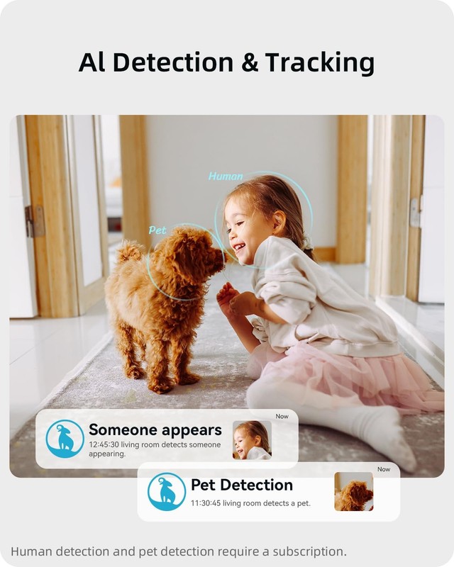 Security Camera 2K blurams Baby Monitor Dog Camera 360 degree for Home Security gallery