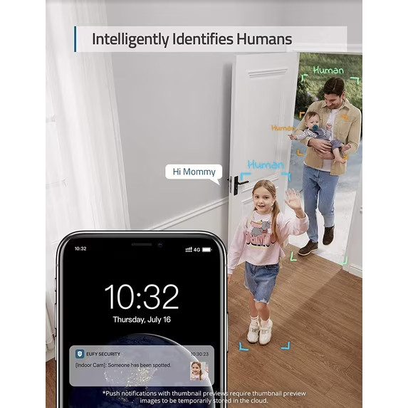Eufy E220 2-Cam Kit 2K Pan Tilt Indoor Security Camera Wi-Fi Pet Baby Monitor gallery