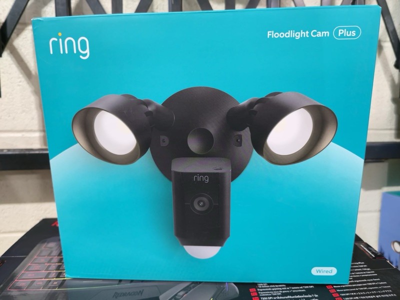 Ring – Floodlight Cam Plus Outdoor Wired 1080p Surveillance Camera- Black