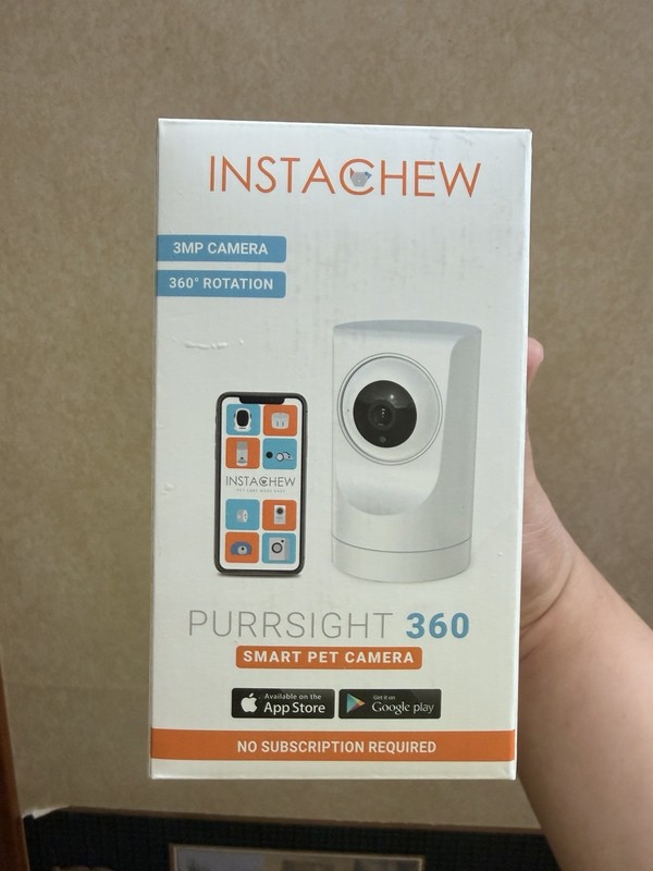 Instachew Purrsight 360 Smart Pet Camera 3MP HD New in Box gallery