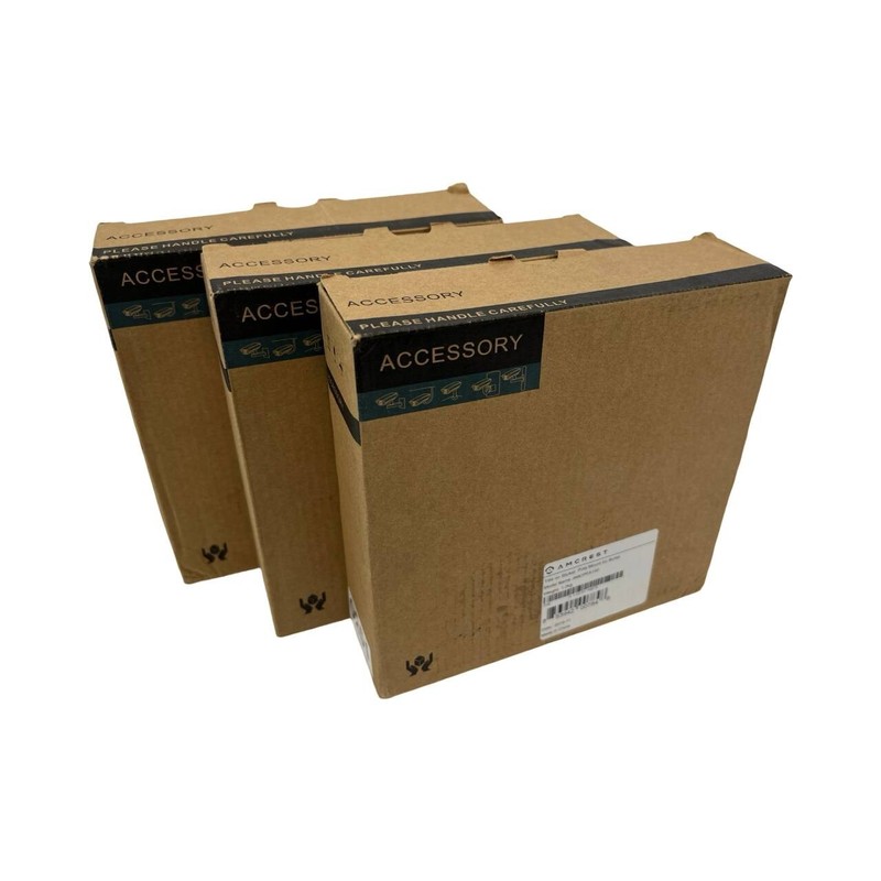 LOT OF 3 – AMCREST AMCPFA150 POLE MOUNT BRACKET FOR BULLET CAMERA WHITE NEW!