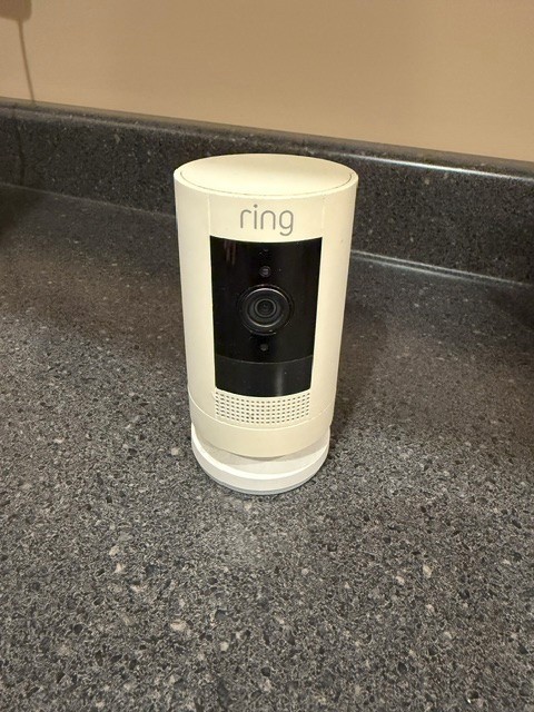 Ring Stick Up Cam Security Camera - White (No Battery) Model: 5UM7E5 gallery