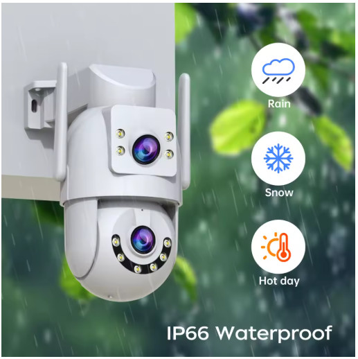 Jooan 4K 8MP WiFi PTZ Security Camera Dual Lens AI Tracking gallery