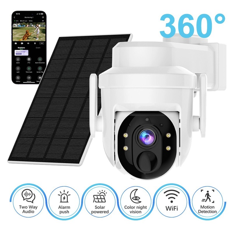 3Pcs Wireless Solar Camera Outdoor WiFi Solar Battery Security Camera System gallery