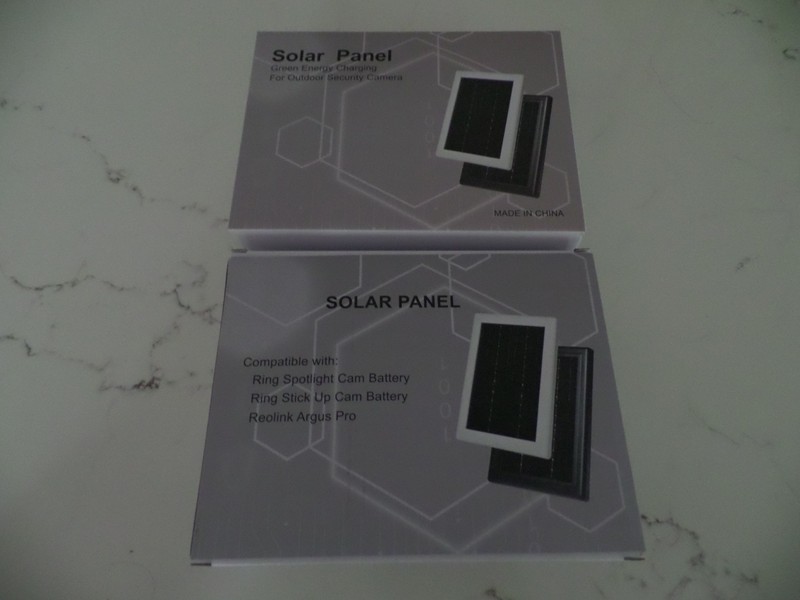 2 Solar Panel for Ring Security Camera Spotlight Cam stick up reolink argus pro