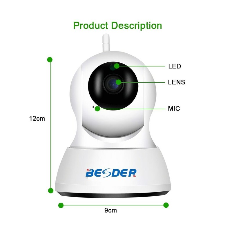 wifi wireless 720p HD home security Two Way Audio Night Vision Baby Monitor gallery
