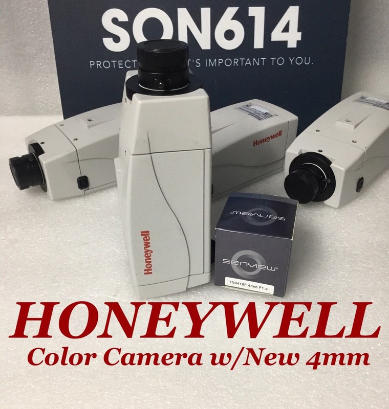 Honeywell HCC484E Security Color Camera With 480TVL, New 4mm Fixed Lens TESTED!