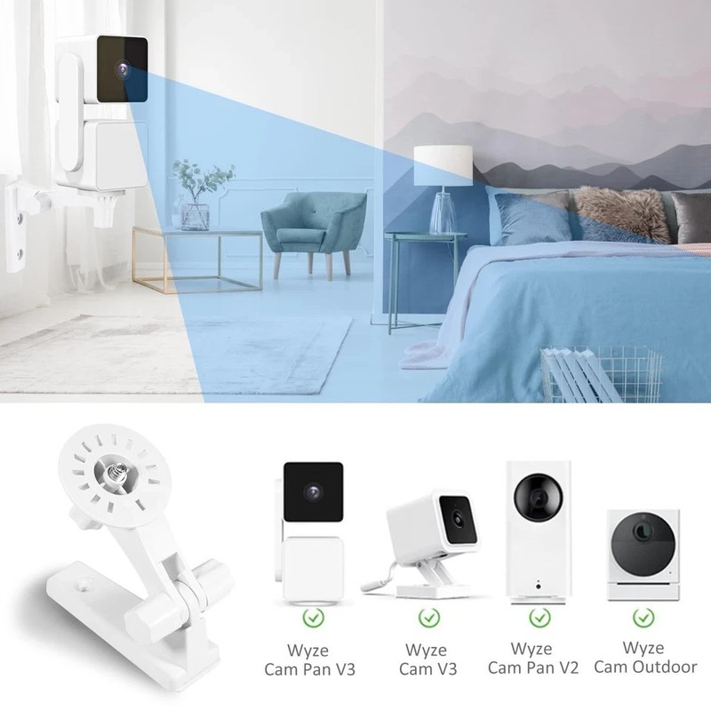 2-Pack Wall Mount, Specially Designed for Wyze Cam Pan V3, 180Â° Tilt Adjustable gallery