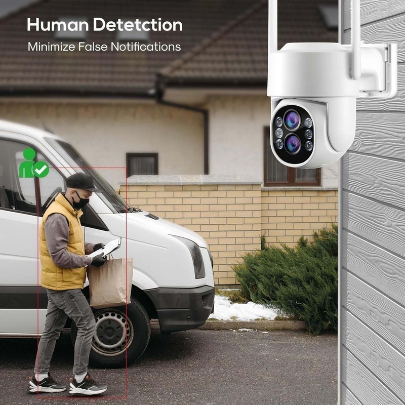 4MP 10CH NVR Full Color Night Vision Motion Detection PTZ WiFi Security Cameras gallery