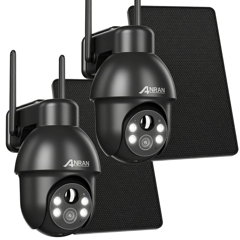 ANRAN 5MP Security Camera Outdoor Wireless Solar Battery Powered IR Night Vision