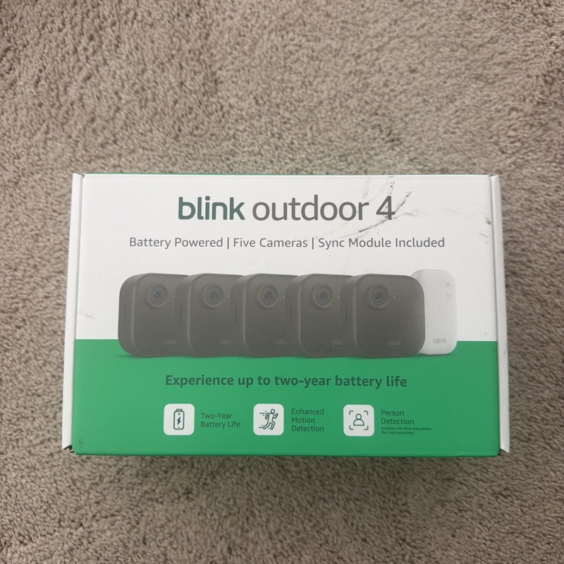 BLINK Outdoor 4 (4th Gen) 5-Camera Security System w/ Sync Module Core