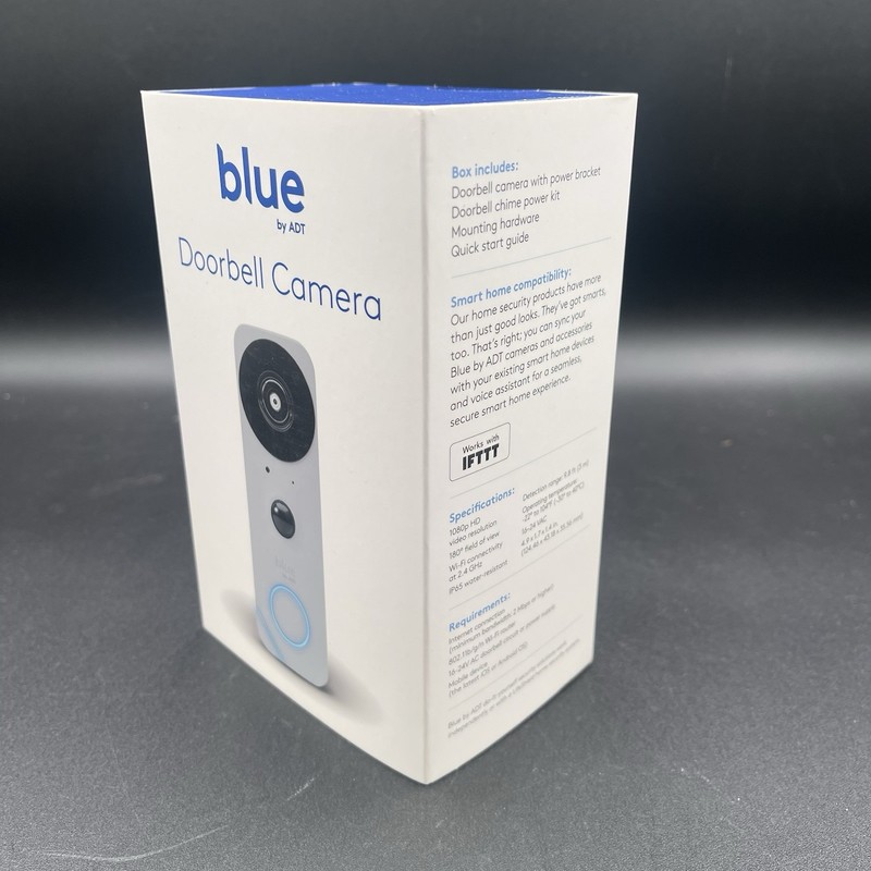 Blue by ADT Doorbell Camera - SCD2R0-29 - Factory Sealed NEW - Pearl Gray gallery