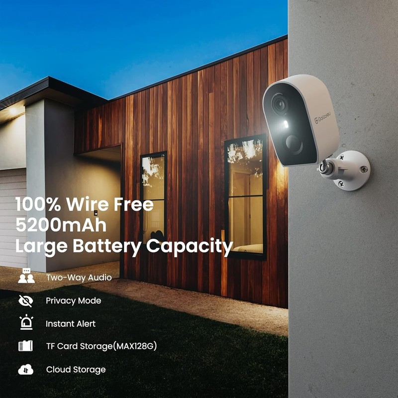 GALAYOU Cameras Home Security Outside 2K Battery Powered WiFi (READ Description) gallery