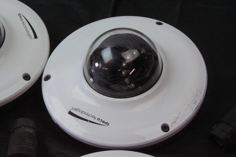 Lot of 3 Speco O2MD2WK & 1 02MD2 1080p Indoor/Outdoor Mini Dome IP Cameras AS IS gallery