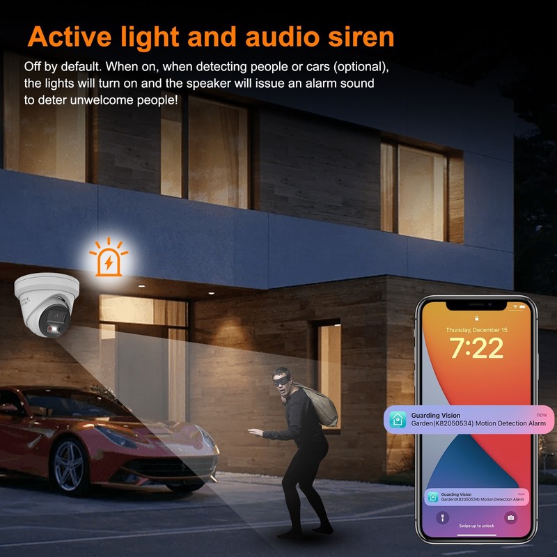 Anpviz 5MP 8MP IP PoE Camera 2-Way Audio Active Deterrence Human & Vehicle Detec gallery