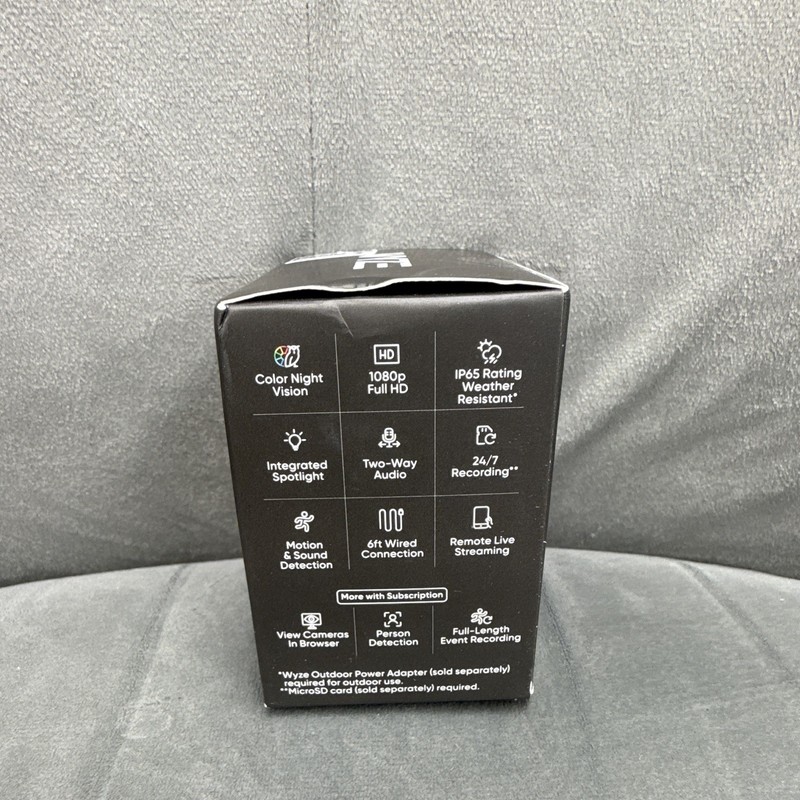 Wyze Cam OG Black 1080p Wired Wi-Fi Indoor/Outdoor Color Night Vision Cam gallery