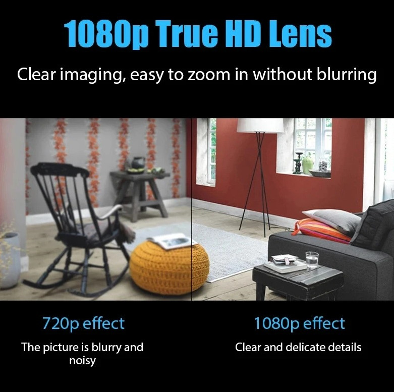 1pc 1080P HD Mini WiFi Wireless Camera Night Vision Remote Monitor - NEW gallery