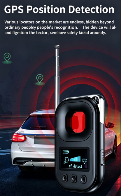Hidden Camera Detector Infrared Scanner Vibration Alarm Portable Anti-Spy Finder gallery