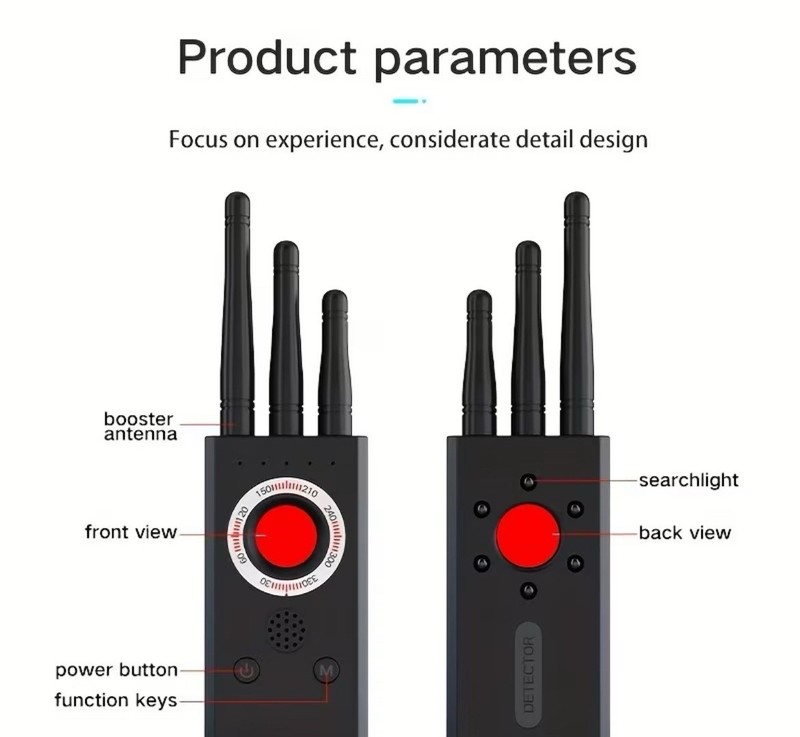 Rechargeable, Portable Privacy Scanner, Detect, Hidden Cameras, Microphones Etc