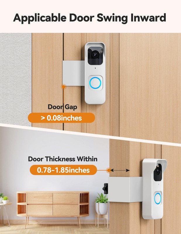 Anti-Theft Blink 1st Gen Doorbell Mount Bracket Wide-Angle(Only for 1st Gen V... gallery