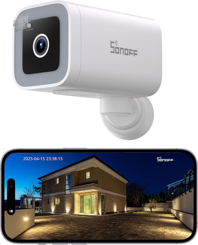 CAM-B1P 2K HD Outdoor Security Camera, Color Night Vision, 180°P gallery