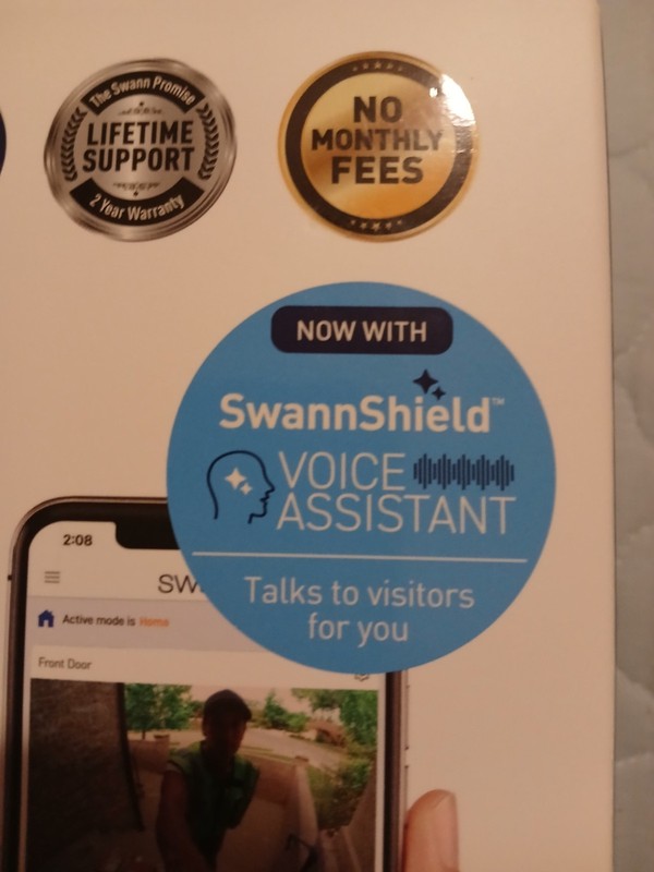 Swann SwannBuddy4K 4K Ultra HD Video Doorbell SWIFI-4KBUDDY-GL BRAND NEW gallery