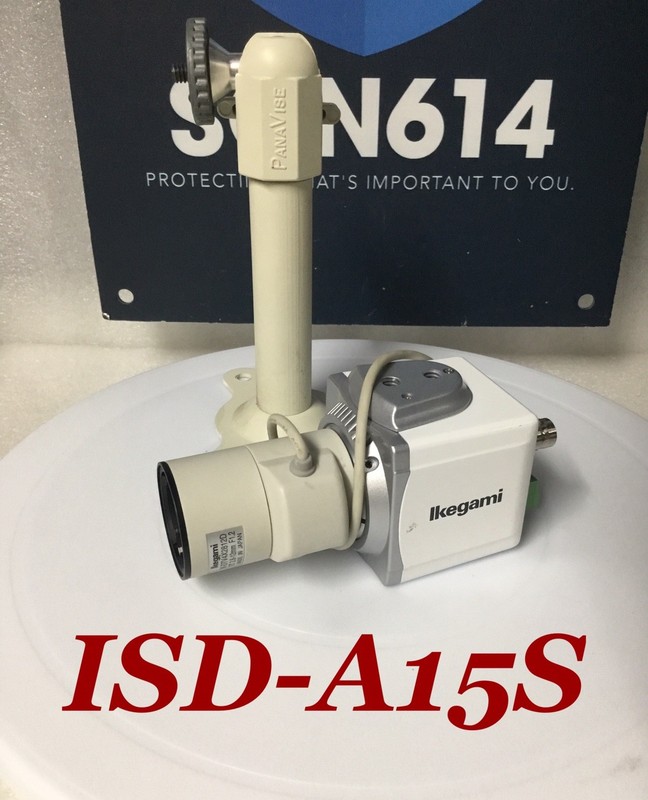 Ikegami ISD-A15S Security Color Camera W/ 700TVL 2.8-12mm Mount Bracket TESTED!