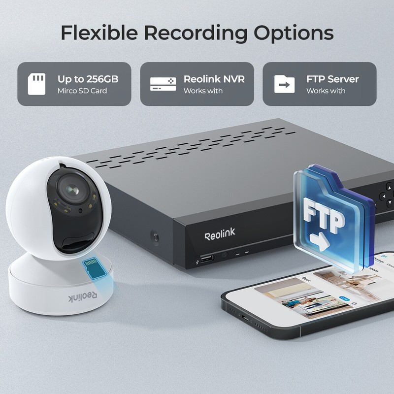 Reolink 4K 8MP PTZ WiFi Security Camera 3X Optical Zoom Spotlight E1 Outdoor Pro gallery