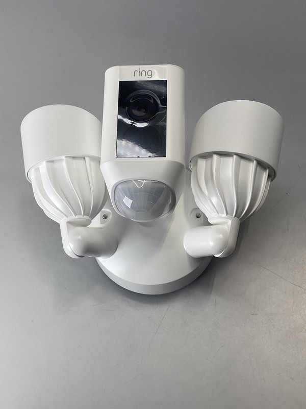 Ring Floodlight Cam Plus Surveillance Camera Outdoor Wired 1080p - White gallery