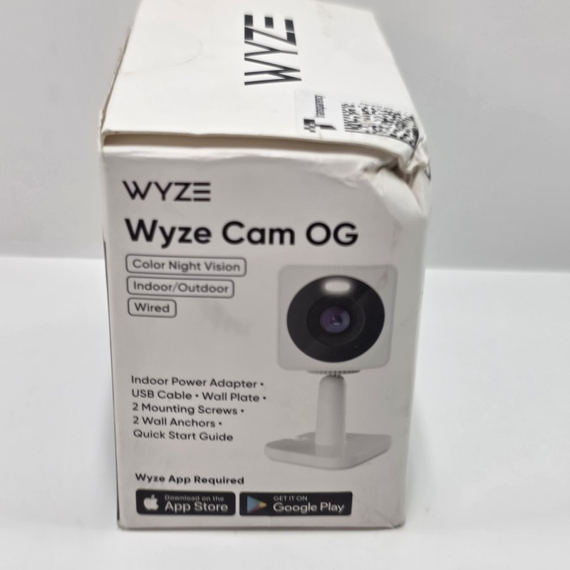 Wyze Cam OG Indoor Outdoor Color Night Vision WYZECGS Open Box Sealed Cam gallery