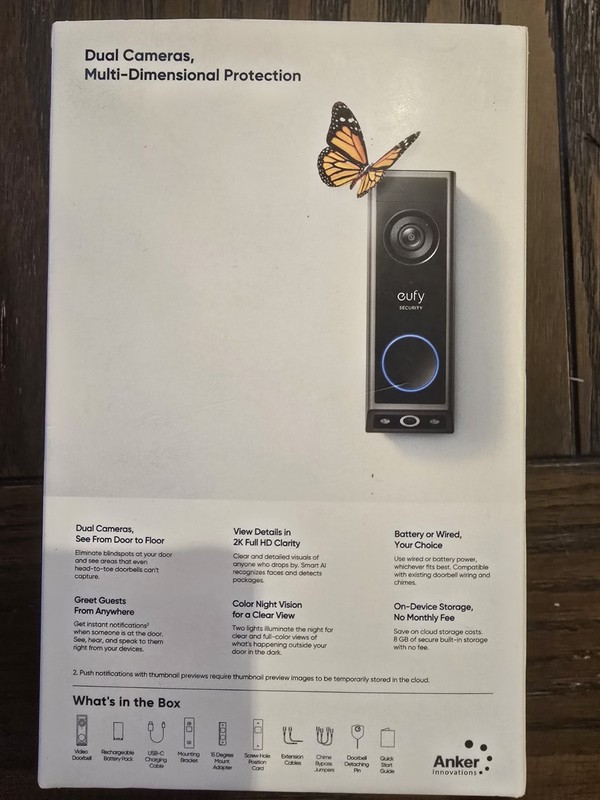 Eufy E340 Doorbell with 2K Full HD Security Video Doorbell Camera gallery