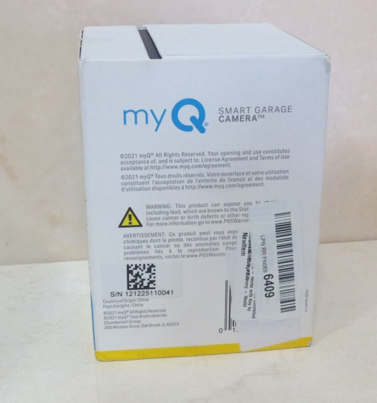 MY Q SMART GARAGE CAMERA MYQ-SGC1WCH * READ * gallery