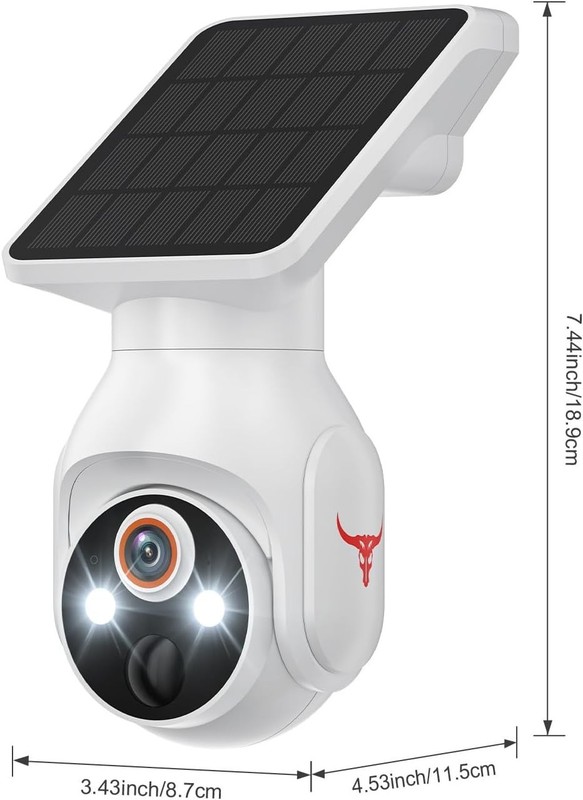 Solar Panel Powered Security Camera 1080p WiFi Camera with Night Vision Motion gallery