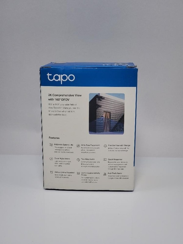 TP-Link Tapo Smart Video Doorbell Camera, 2K, Color Night Vision, AI Detection gallery