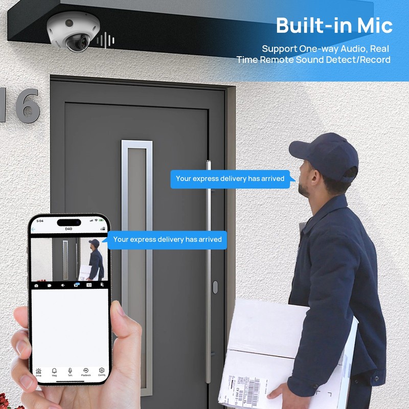 VIKYLIN Dual light Color Mini Dome POE 8MP IP CAMERA Outdoor CCTV Factory Direct gallery