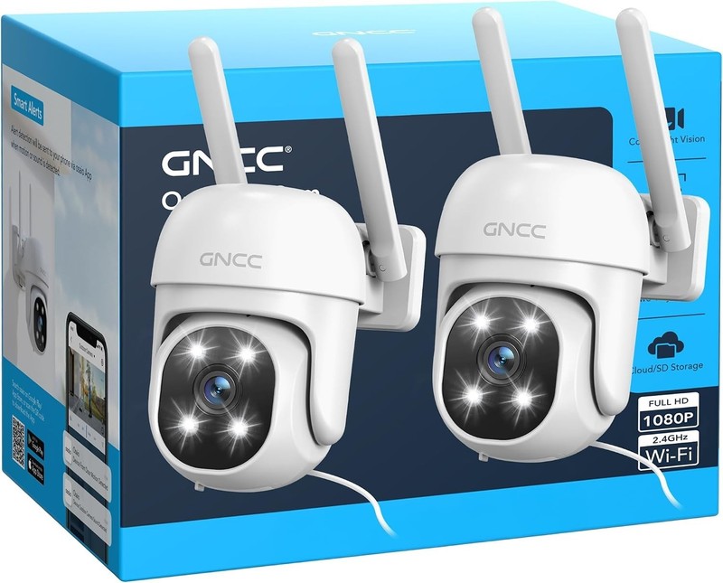 1080P Outdoor Security Camera 2-Pack, Color Night Vision gallery