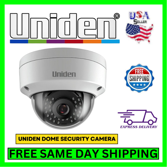 Uniden UC100D/DC Outdoor Wired Home Security Camera System, Smartphone Access