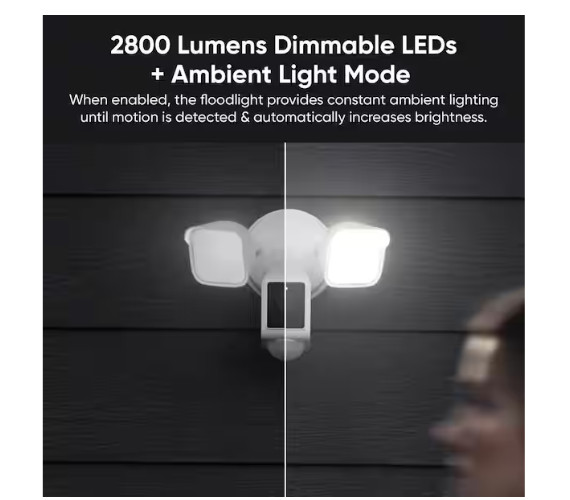 Wyze Cam Floodlight V2 Motion-Activated 2K HD Color Night Vision Camera gallery