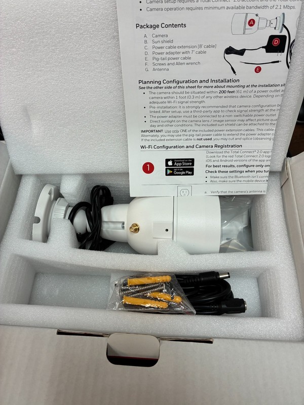 Honeywell IPCAM-WOC1 1080p Wi-Fi Bullet Camera - White gallery