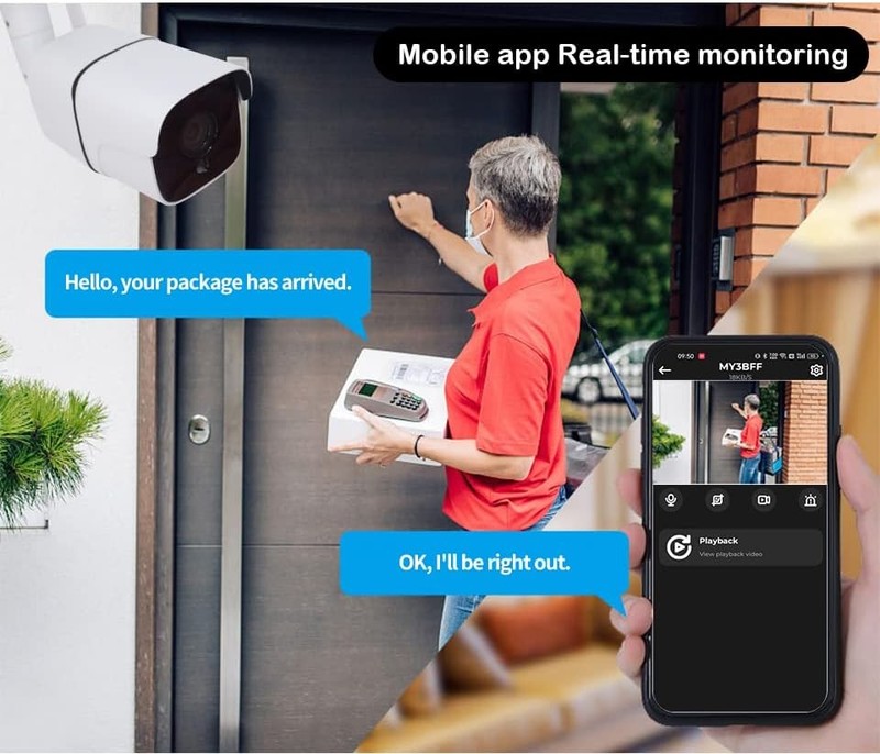 2.4G Wi-Fi Bridge HaLow 2MP Camera Supports 3000 feet Outdoor Transmission gallery