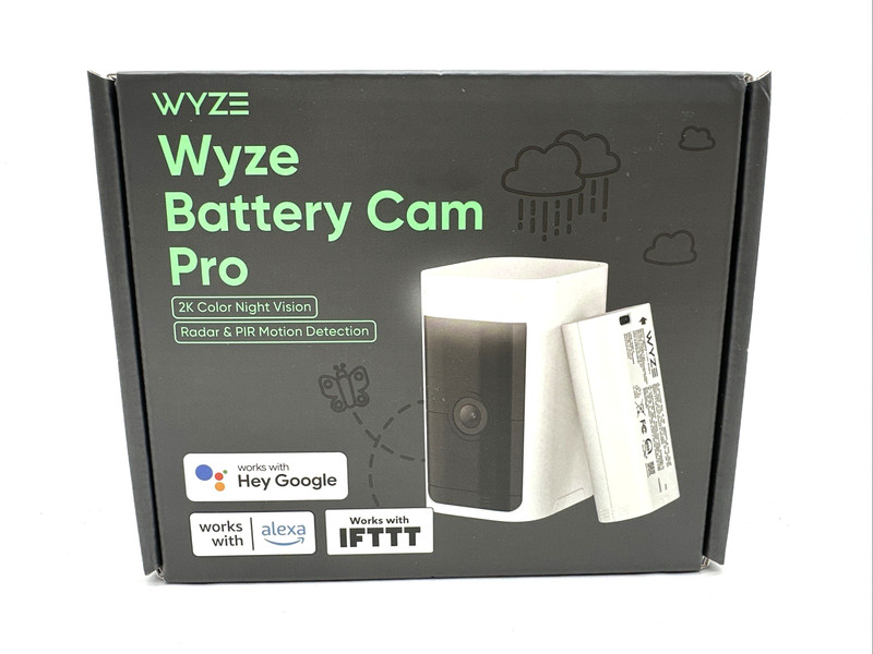Wyze BATTERY Cam PRO 2k Security Outdoor/indoor Camera Brand New SEALED – White