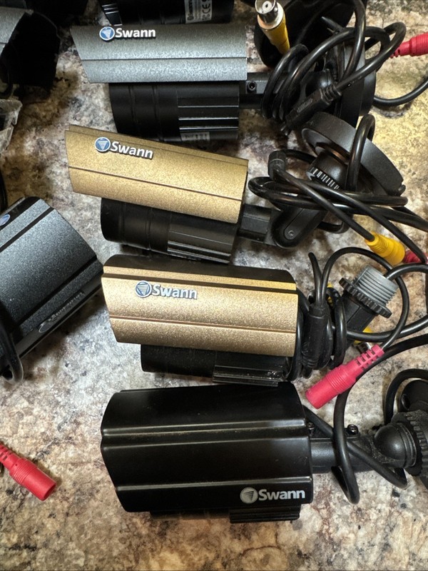 Swann Pro-530 Security Camera Lot Of 12 with 6 Cables Pro Series CCTV gallery