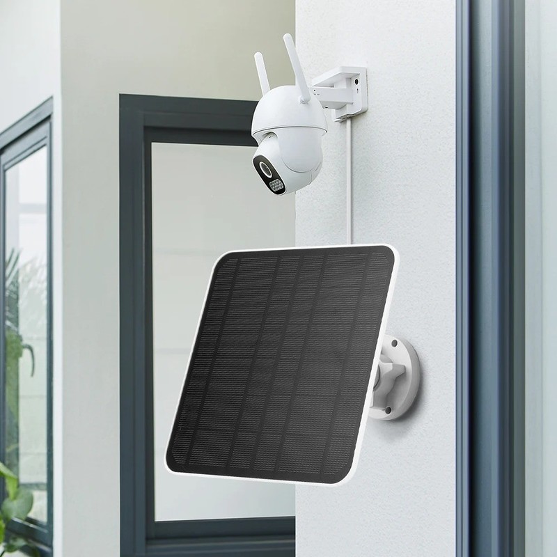 5W/5V Solar Panel For Outdoor Ring Spotlight Camera Security Cam Battery Charger gallery