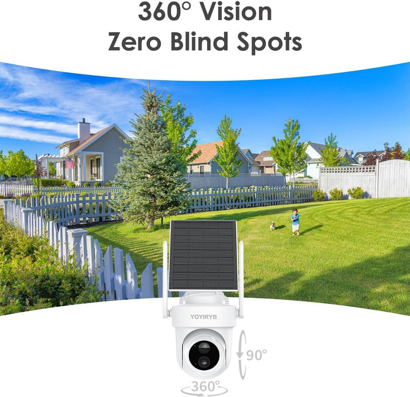 4K Security Cameras Wireless Outdoor, No Subscription, Works in -4°F Cold Solar gallery