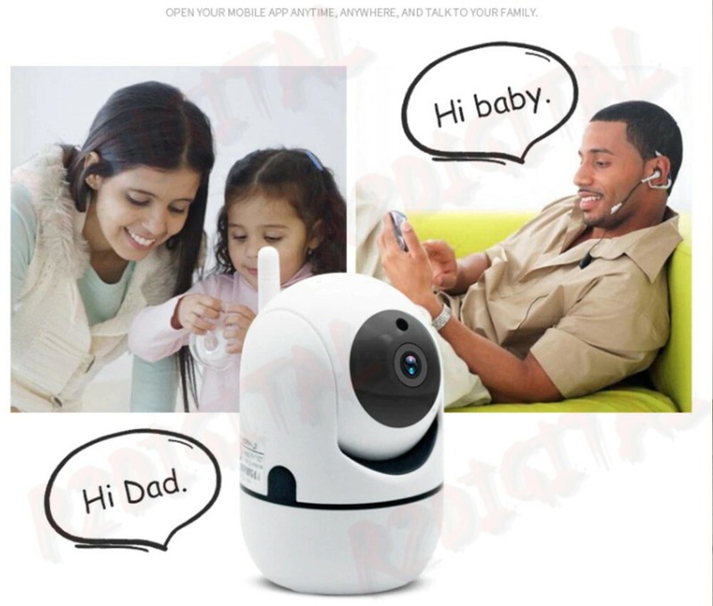 SMART WIFI Surveillance Camera 1080p IPCAM Rotating Infrared Audio gallery