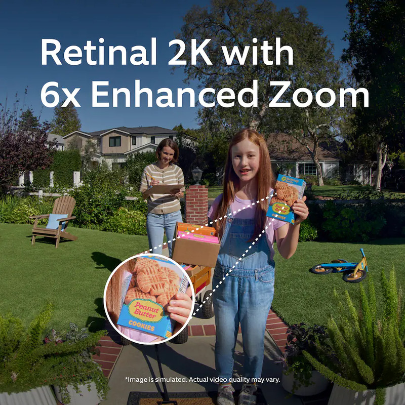 Ring 5DFYA5 Battery Doorbell Retinal 2K Wide-Angle Video 6x Zoom Two-Way Talk gallery