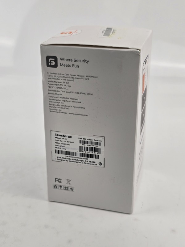Sensforge Indoor Pan-Tilt Camera White New in Box gallery