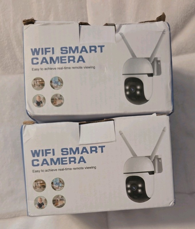 Wifi Smart Camera For Indoor/Outdoor, 2-pack, Brand New gallery