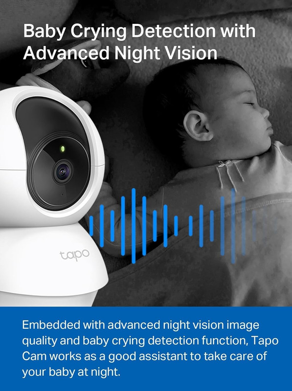 TP-Link Tapo 2K Pan/Tilt Security Camera, Baby Monitor, Dog Camera,Motion Detect gallery